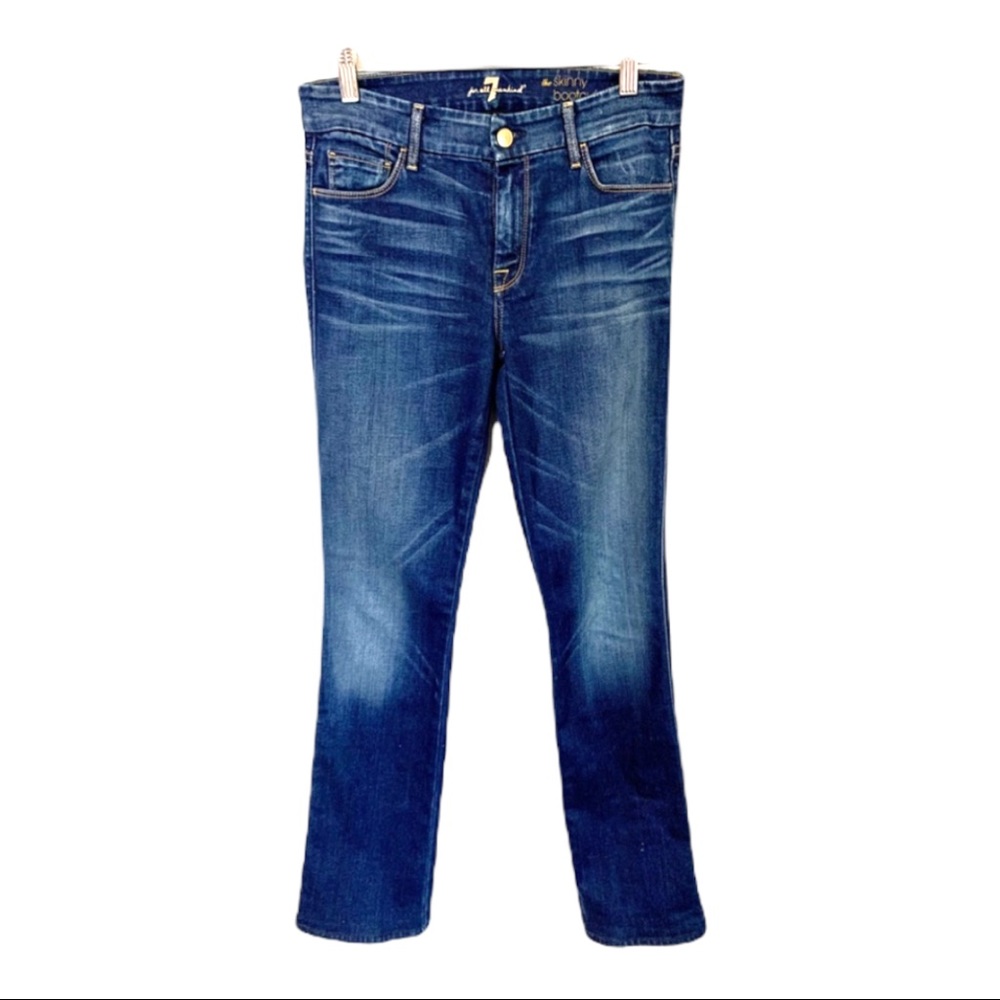 7 For All Mankind Skinny Bootcut mid rise stretchy denim jeans